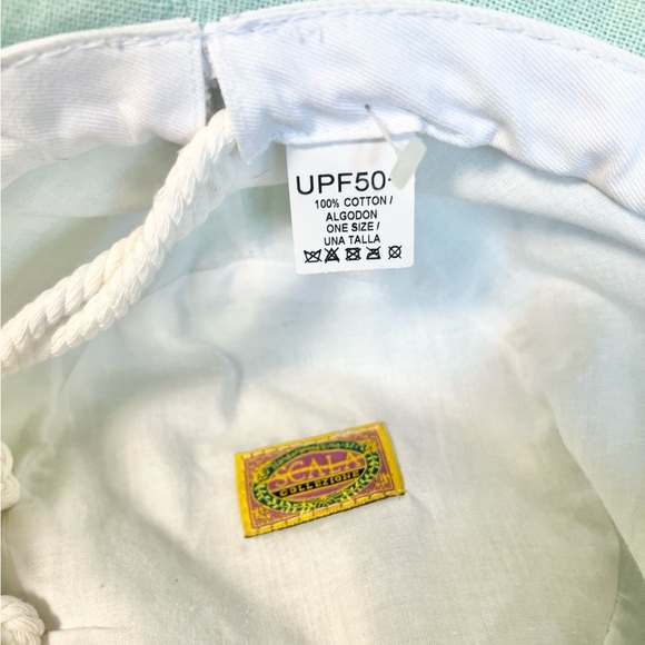 Scala Women's Pebble Beach Cotton Hat with Inner Drawstring and Upf 50 - Picture 6 of 8